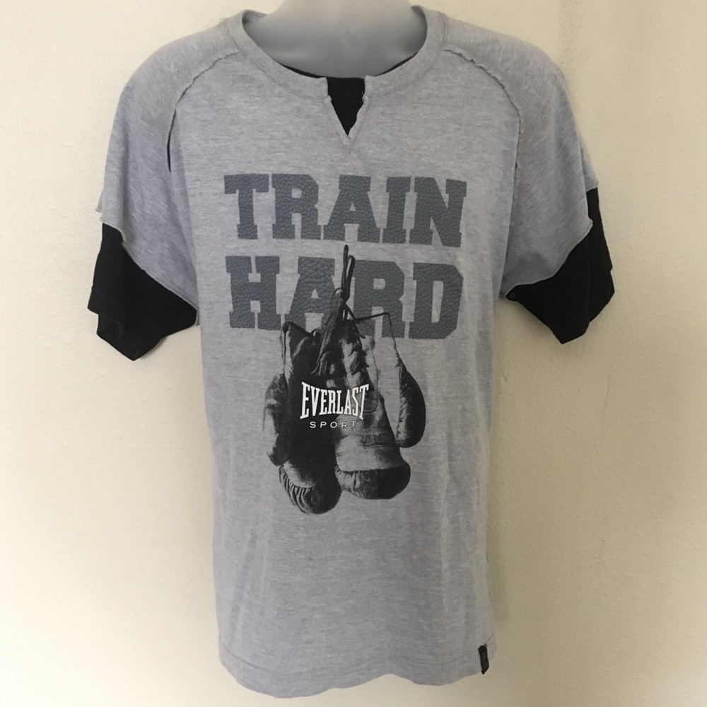Everlast Mens XL Layered Shirt ‘Train Hard’